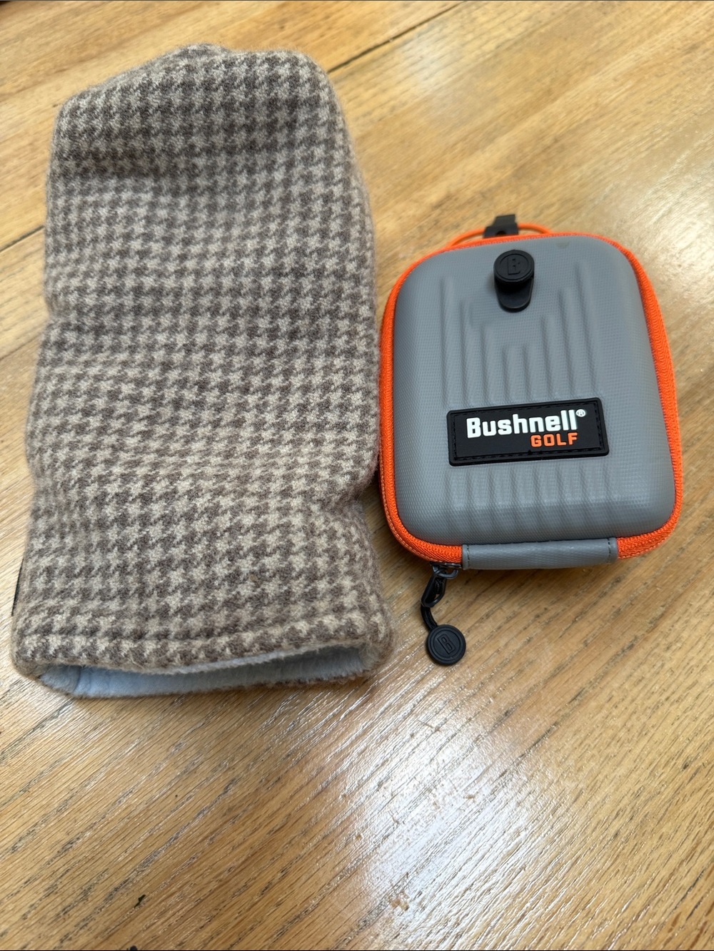 Gray Case with Orange Trim - Protective Travel Pouch for golfing